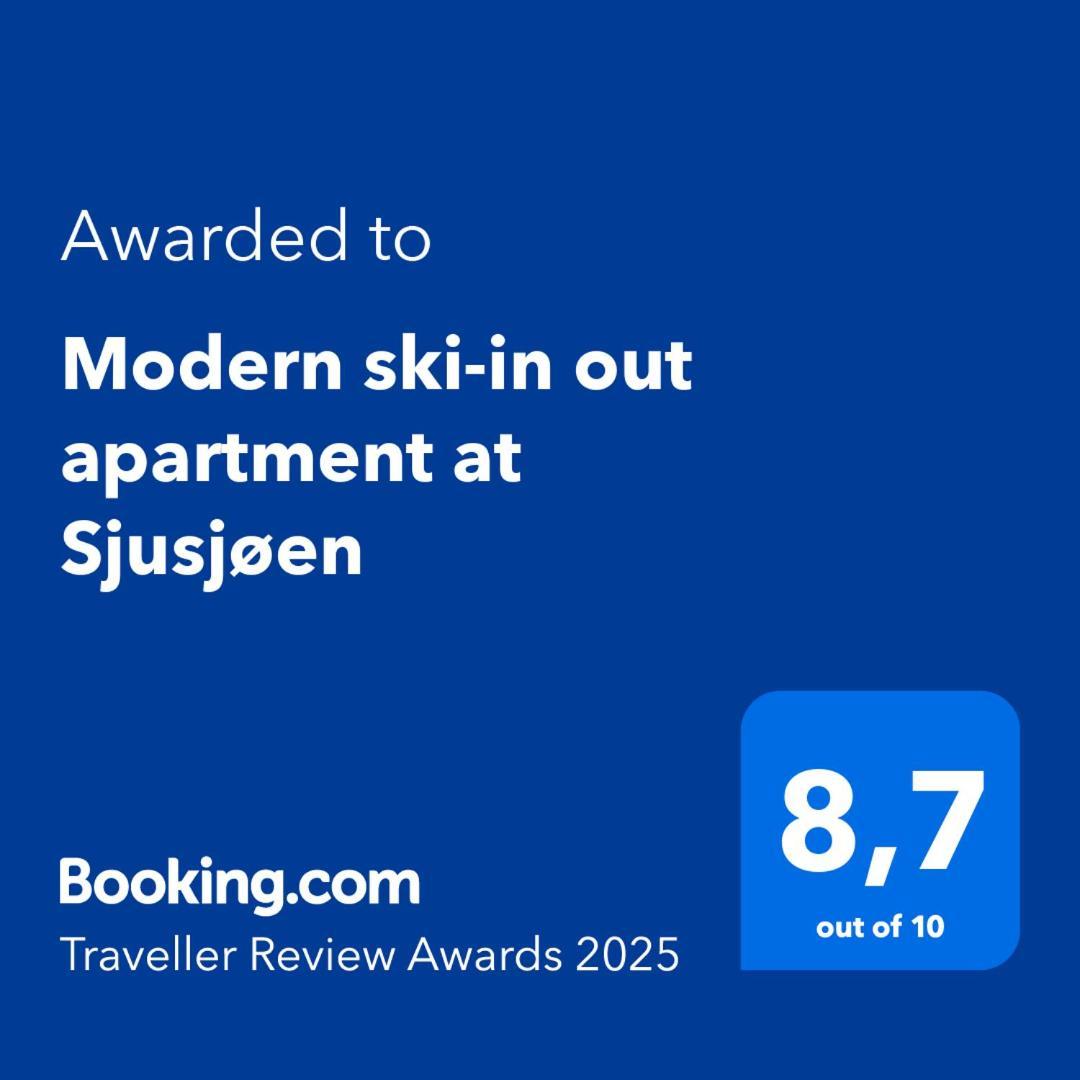Modern Ski-In Out Apartment At Sjusjoen Eksteriør bilde